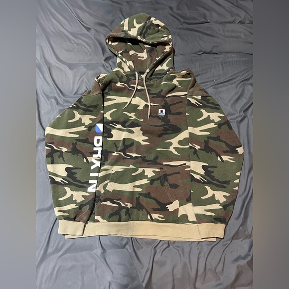 Green camo men’s hoodie - Picture 2 of 4